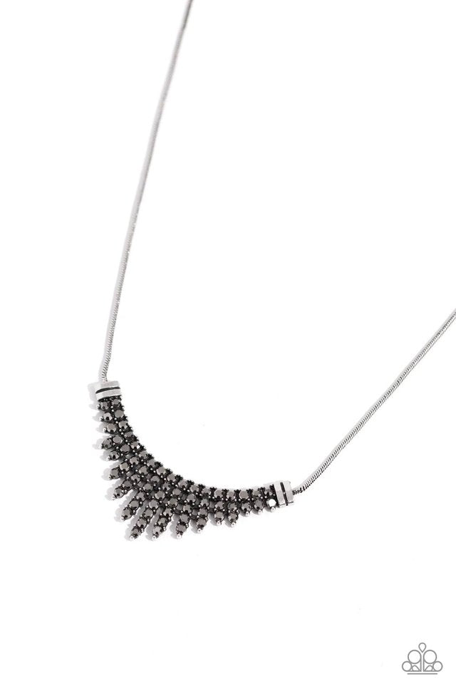 Dramatic Diadem - Silver - Paparazzi Necklace Image