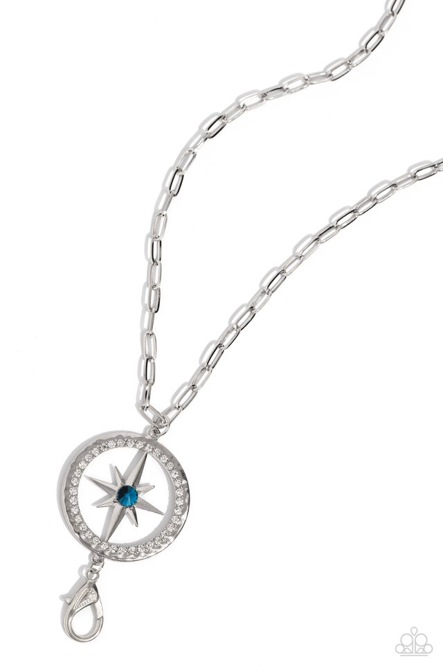 Stellar Secret - Blue - Paparazzi Necklace Image