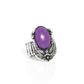 Serrated Style - Purple - Paparazzi Ring Image