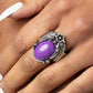 Serrated Style - Purple - Paparazzi Ring Image