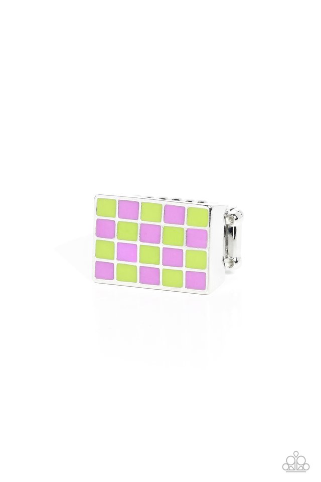 Checkerboard Craze - Green - Paparazzi Ring Image