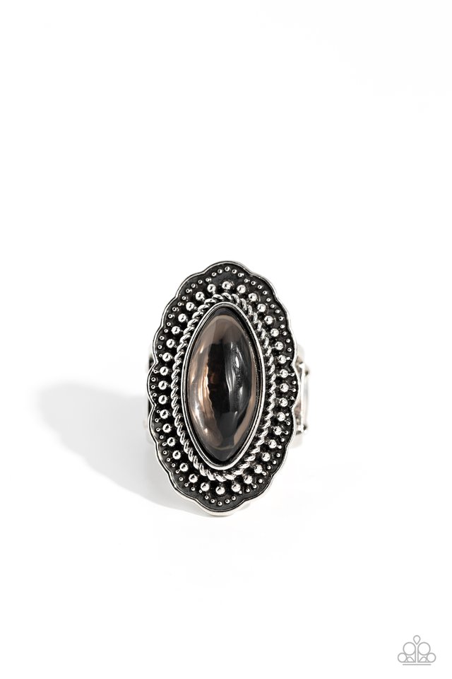 Western Wager - Silver - Paparazzi Ring Image