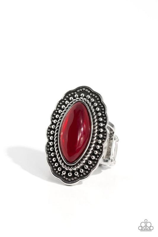 Western Wager - Red - Paparazzi Ring Image