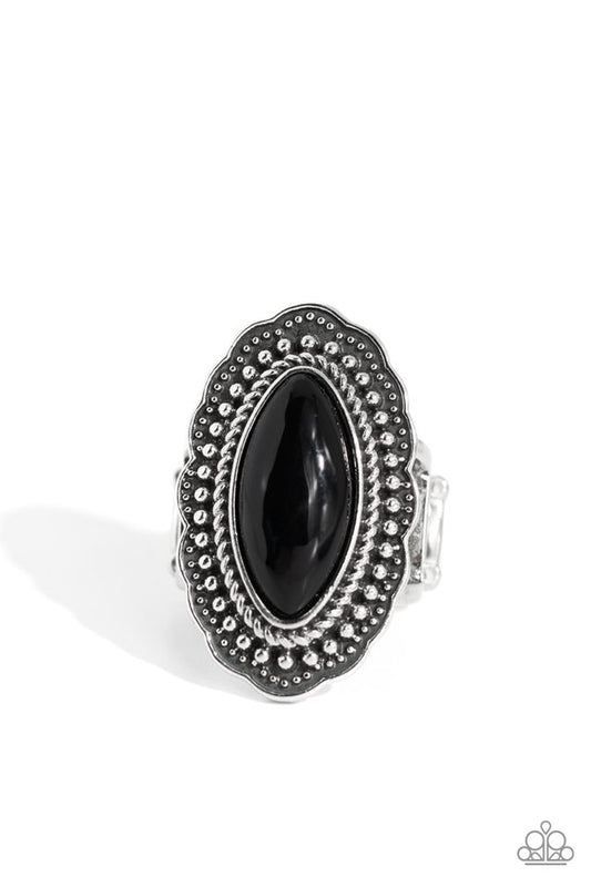Western Wager - Black - Paparazzi Ring Image