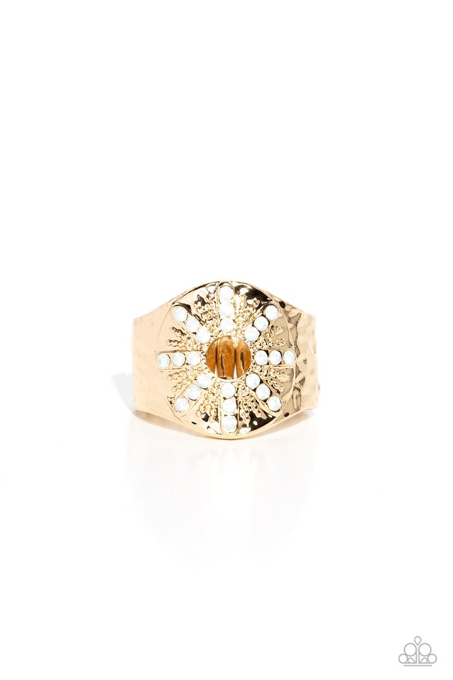 Stylish Sunbeams - Gold - Paparazzi Ring Image