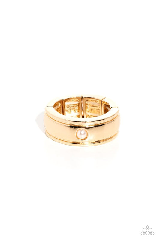 Seize the Sophistication - Gold - Paparazzi Ring Image
