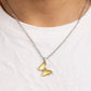 Butterfly Lullaby - Yellow - Paparazzi Necklace Image
