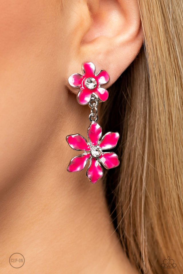 Transparent Talent - Pink - Paparazzi Earring Image