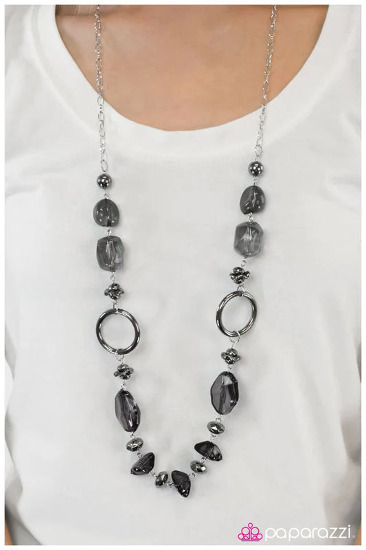 Paparazzi Necklace ~ Cant Take My Eyes Off Of You - Black