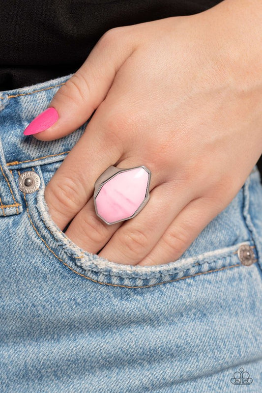 Never Say TIE DYE - Pink - Paparazzi Ring Image