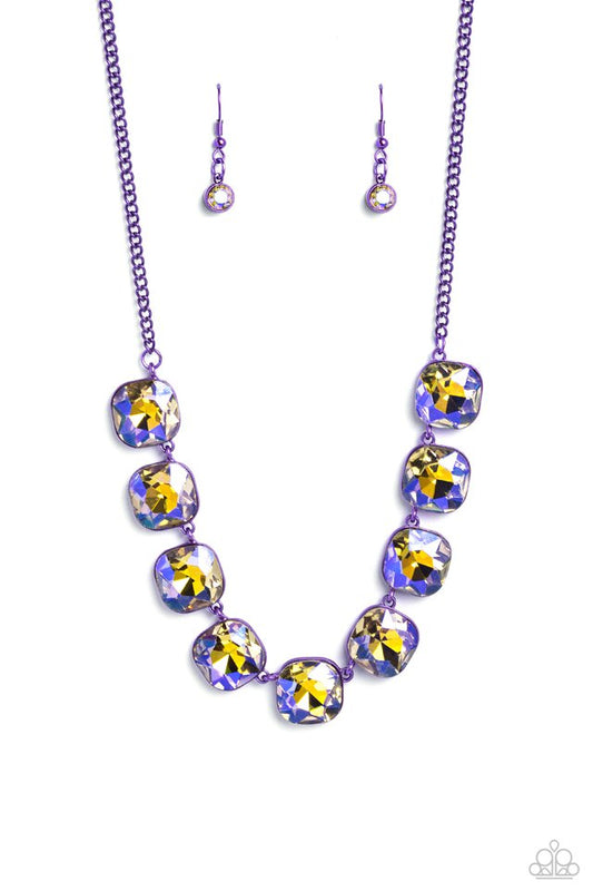 Combustible Command - Purple - Paparazzi Necklace Image