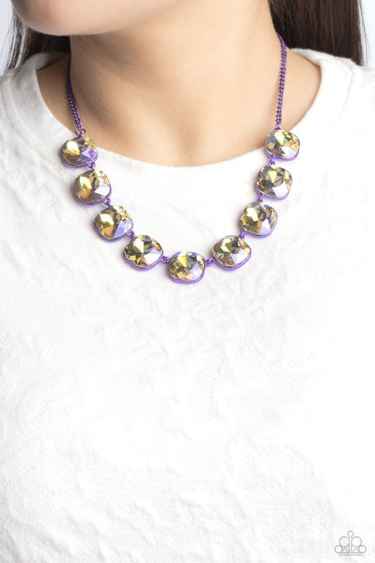 Combustible Command - Purple - Paparazzi Necklace Image