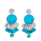 SHELL of the Ball - Blue - Paparazzi Earring Image