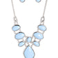 Dreamily Decked Out - Blue - Paparazzi Necklace Image