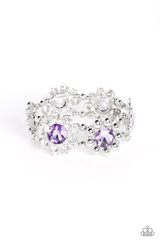 Pact of Petals - Purple - Paparazzi Bracelet Image