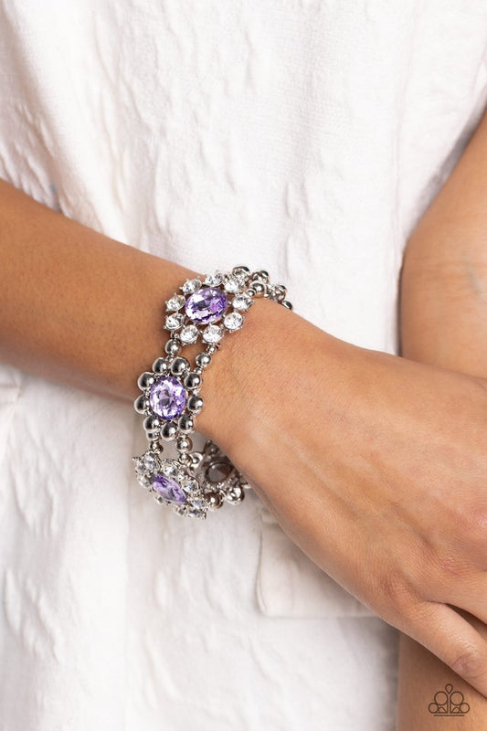 Pact of Petals - Purple - Paparazzi Bracelet Image