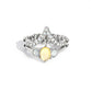 Chevron Celebrity - Yellow - Paparazzi Ring Image