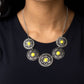 Chrysanthemum Craze - Yellow - Paparazzi Necklace Image