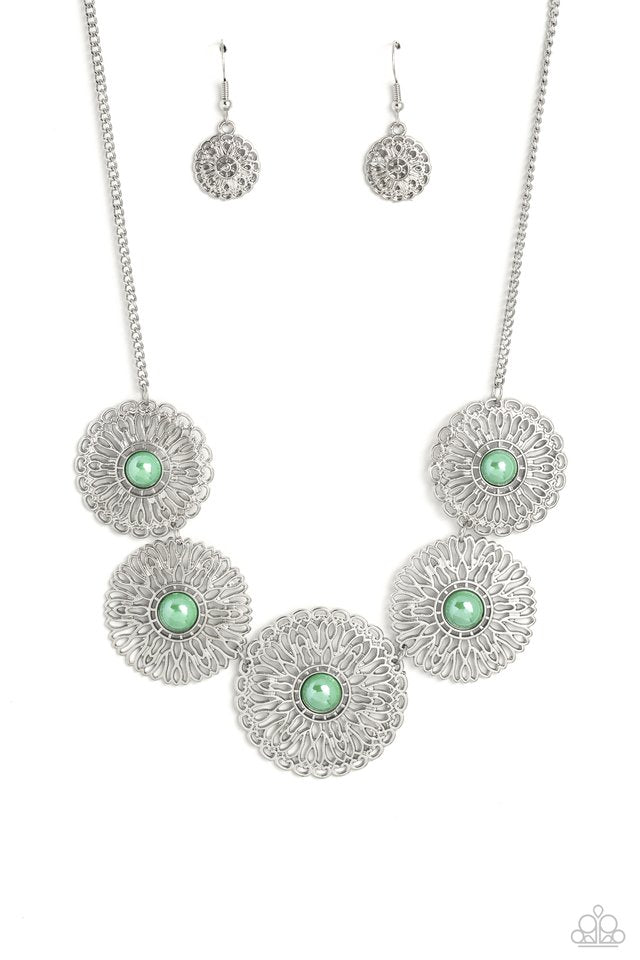 Paparazzi Necklace ~ Chrysanthemum Craze - Green – Paparazzi Jewelry ...