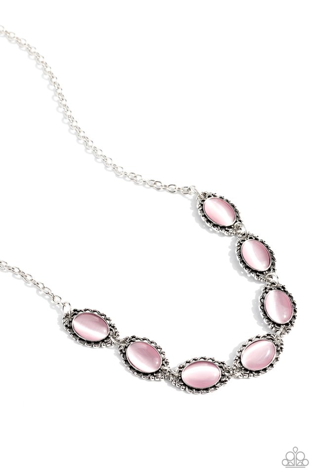 Framed in France - Pink - Paparazzi Necklace Image