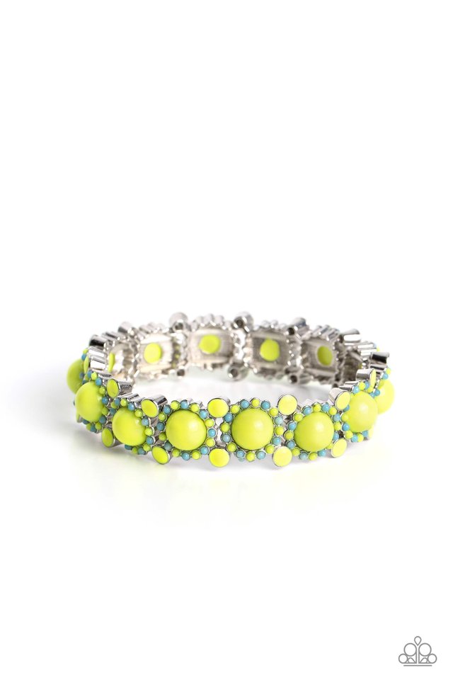 Pop Art Party - Green - Paparazzi Bracelet Image