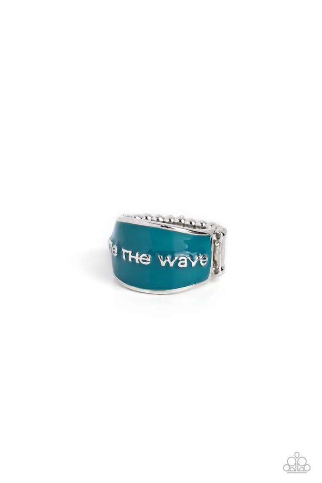 West Coast Waves - Blue - Paparazzi Ring Image