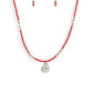 Charming Chance - Red - Paparazzi Necklace Image