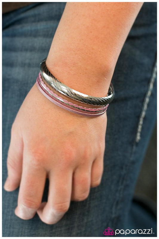 Paparazzi Bracelet ~ In High Spirits - Pink