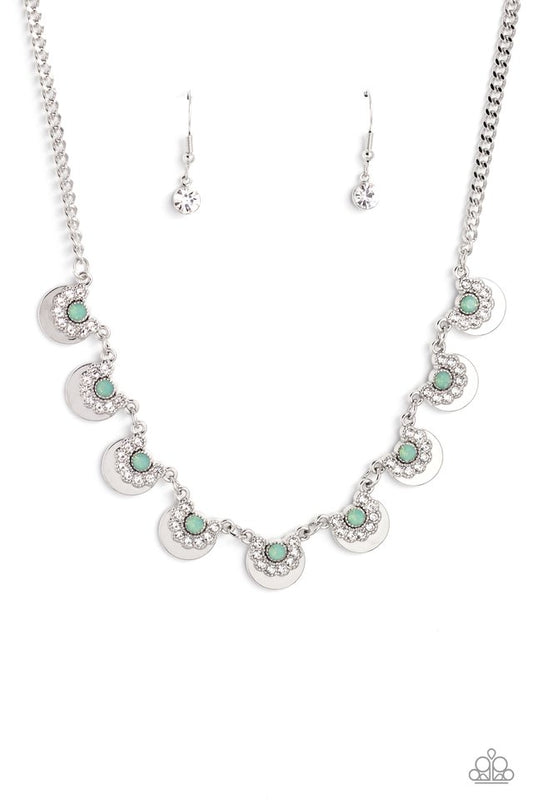 Grandiose Grace - Green - Paparazzi Necklace Image