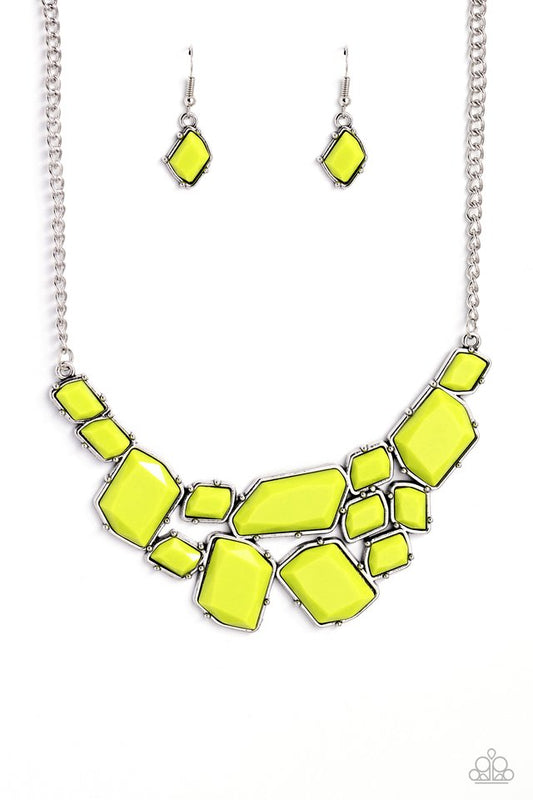 Energetic Embers - Green - Paparazzi Necklace Image