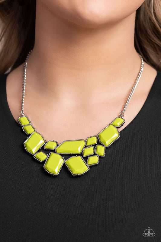 Energetic Embers - Green - Paparazzi Necklace Image