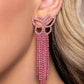 Billowing Butterflies - Pink - Paparazzi Earring Image