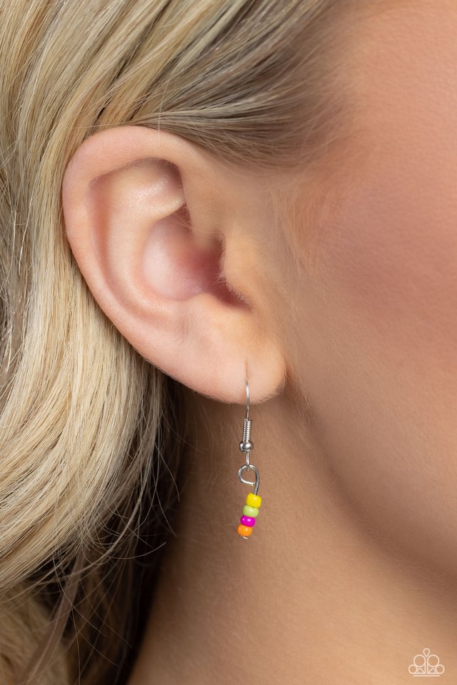 Smiling Showdown - Yellow - Paparazzi Necklace Image