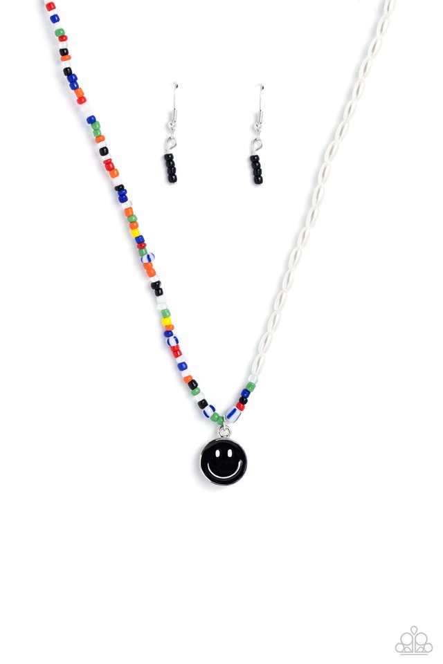 Smiling Showdown - Black - Paparazzi Necklace Image