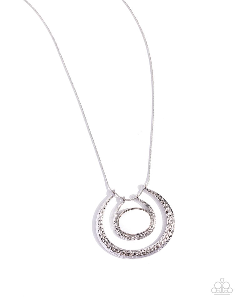 If the HORSESHOE Fits - White - Paparazzi Necklace Image