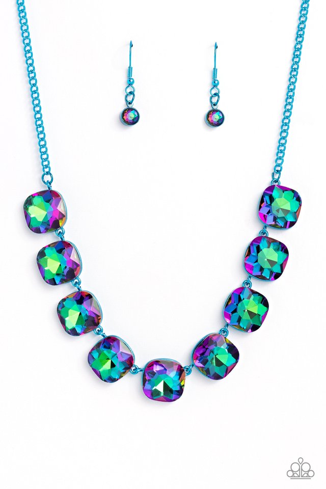 Combustible Command - Blue - Paparazzi Necklace Image