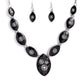 Pressed Flowers - Black - Paparazzi Necklace Image