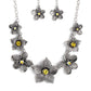 Free FLORAL - Yellow - Paparazzi Necklace Image