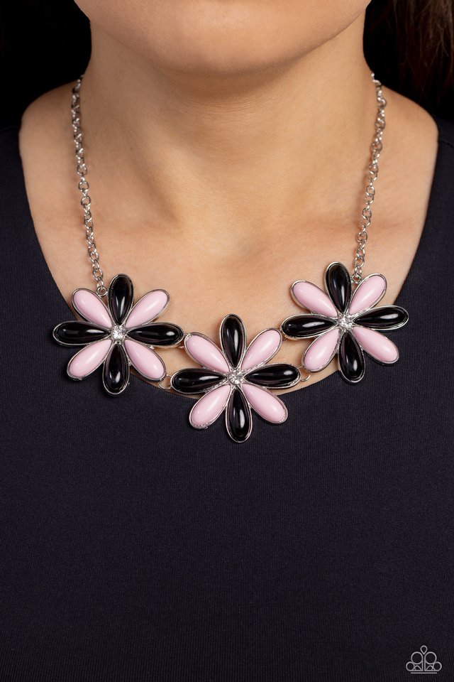 Paparazzi Necklace ~ Bodacious Bouquet - Black – Paparazzi Jewelry ...