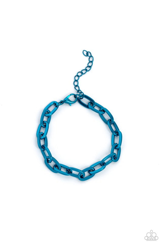 Energetic Encore - Blue - Paparazzi Bracelet Image