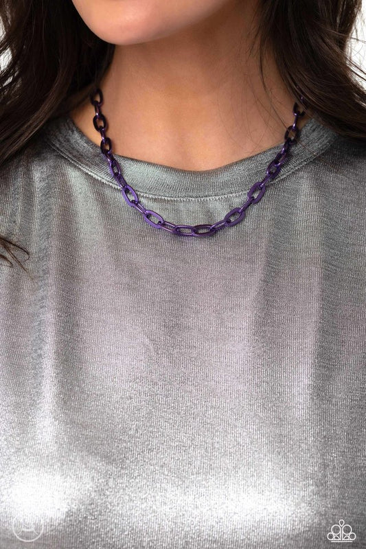 Exuberant Encore - Purple - Paparazzi Necklace Image