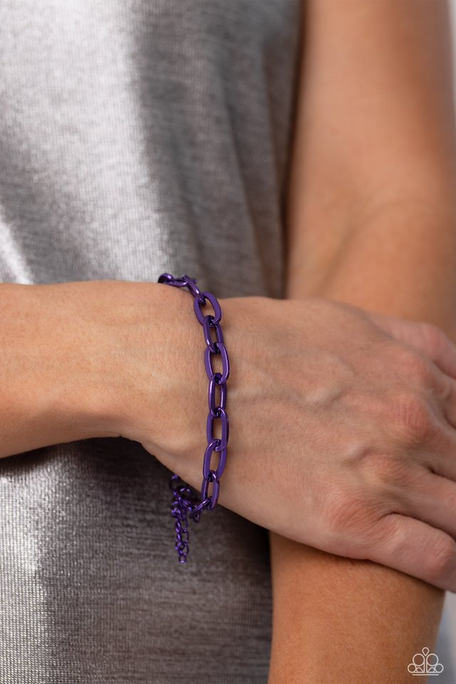 Energetic Encore - Purple - Paparazzi Bracelet Image