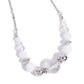 Disco Date - White - Paparazzi Necklace Image