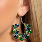 Wreathed in Watercolors - Green - Paparazzi Earring Image