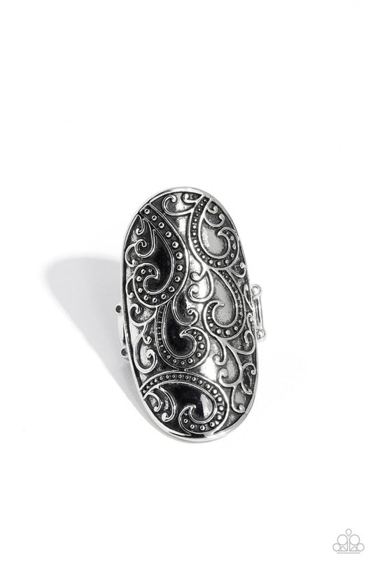 PAISLEY for You - Silver - Paparazzi Ring Image