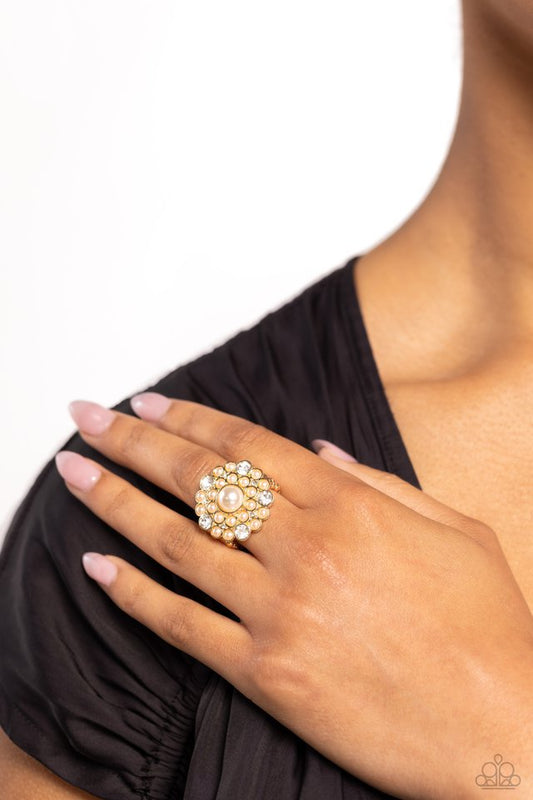 Gatsby Gait - Gold - Paparazzi Ring Image