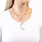 Lunar Landslide - Blue - Paparazzi Necklace Image