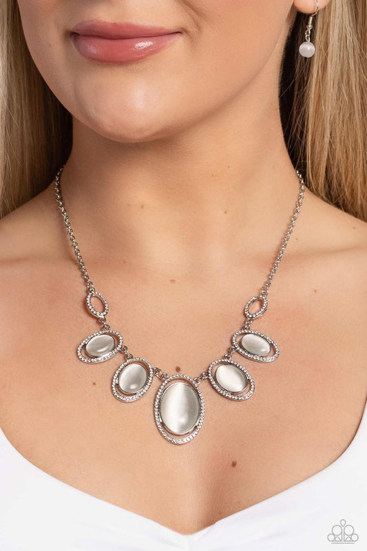 A BEAM Come True - White - Paparazzi Necklace Image