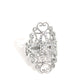 Fabulous Filigree - White - Paparazzi Ring Image