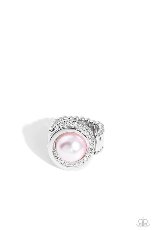 Folded Flair - Pink - Paparazzi Ring Image